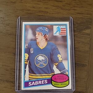 1980-81 OPC Hockey Mike Ramsey Rookie Card